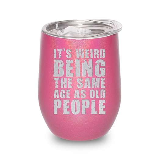 Funny 12oz Insulated Wine Cup, Gag Gift for Adults