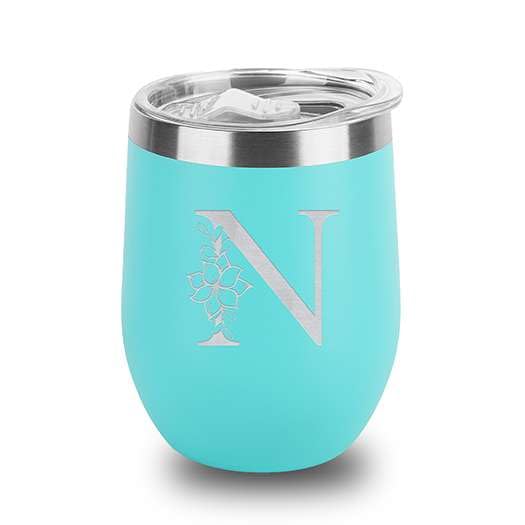 12oz Insulated Cup with Lid (Teal)