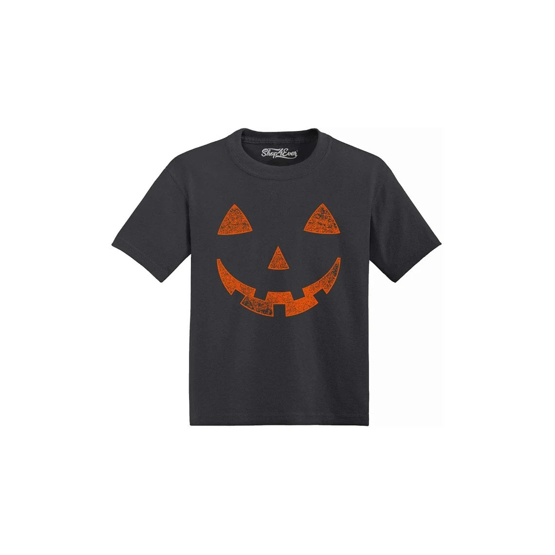 Orange Jack O' Lantern Pumpkin Face Toddler Cotton T-Shirt
