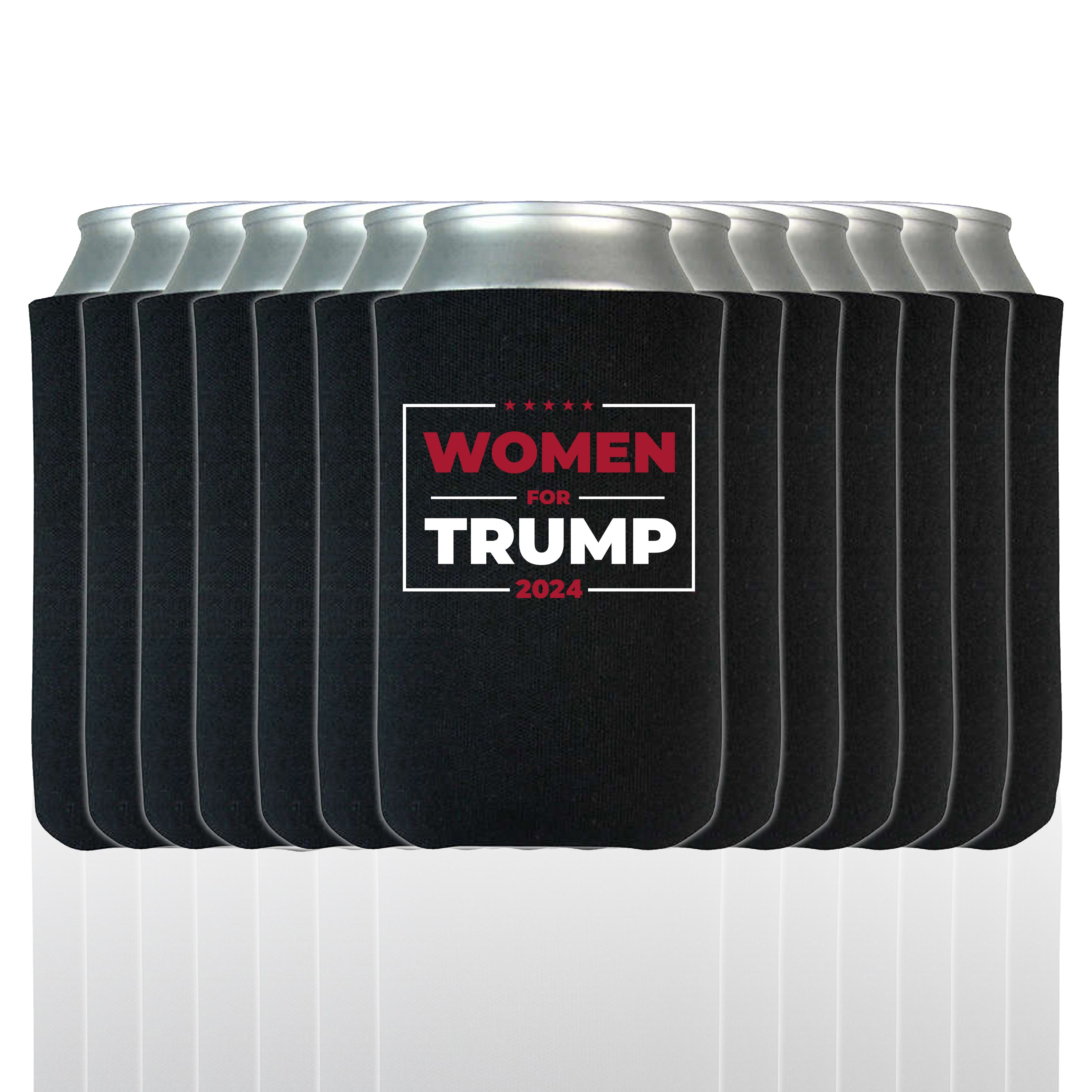 S4E® Women for Trump 2024 Political Can Coolie, Insulating Sleeve Holder for Beverage Cups