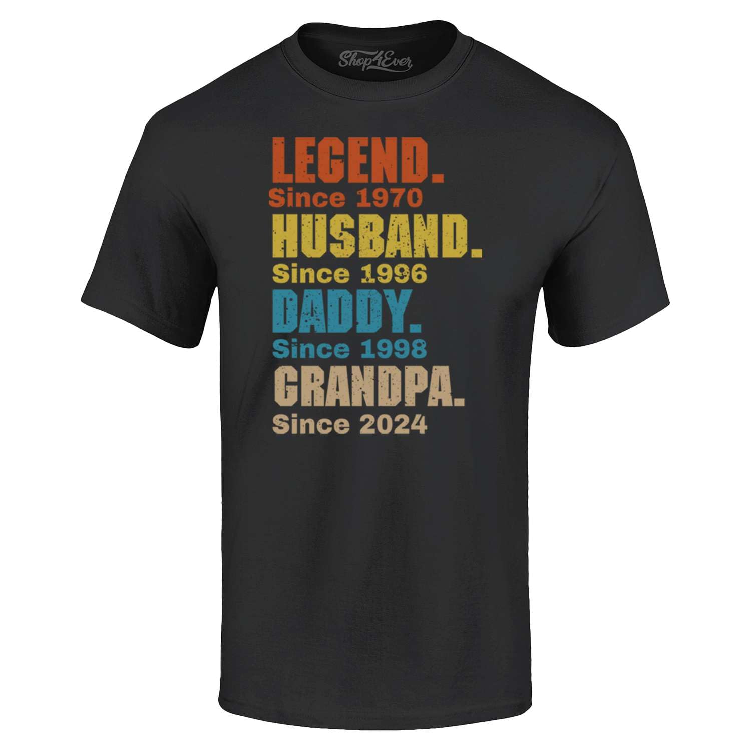 Custom Personalized Year Legend Husband Daddy Grandpa T-Shirt