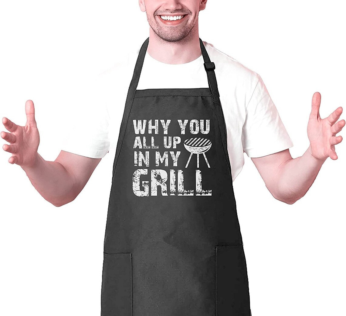 Kitchen Cooking Apron with a Quote for Men, Women