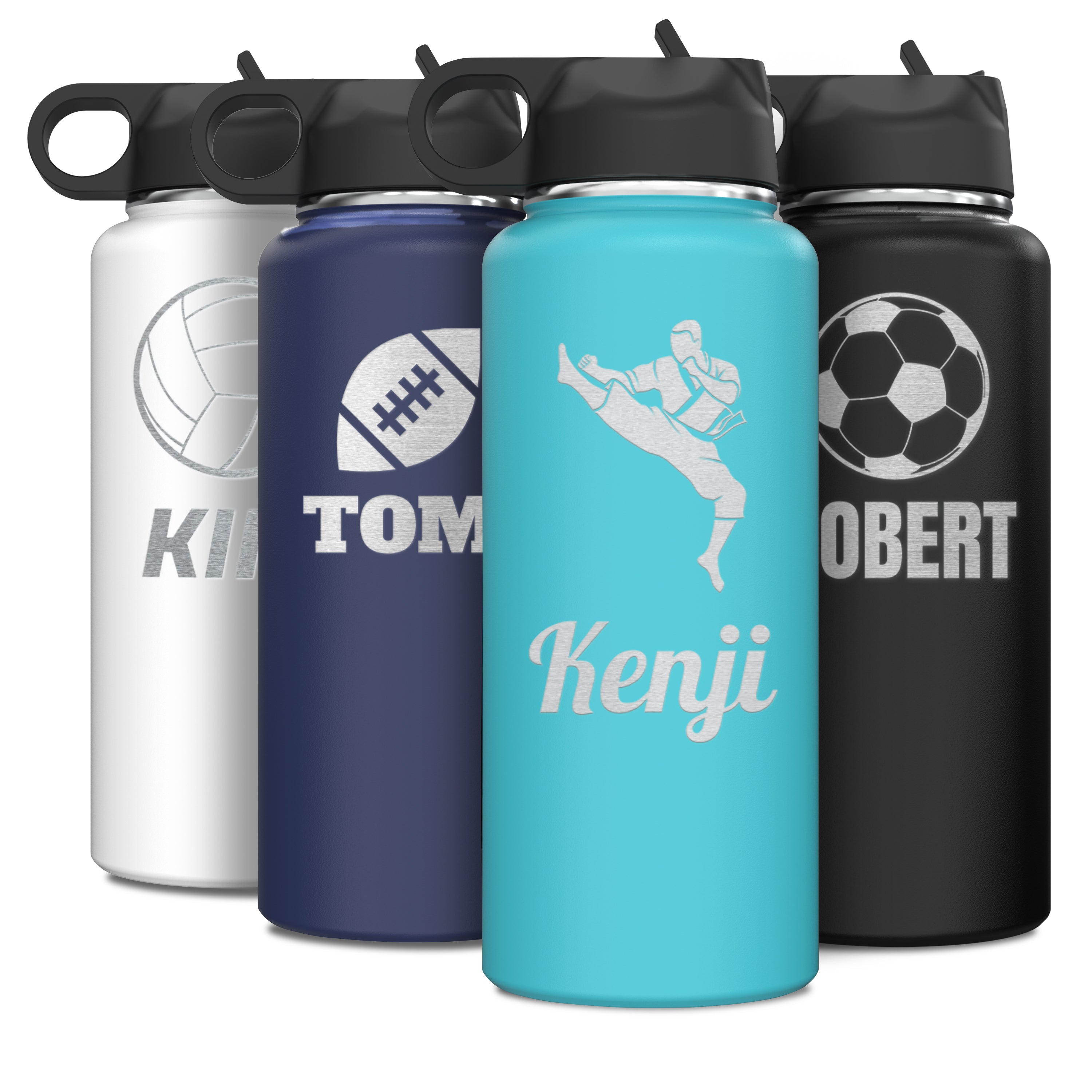 Custom Personalized Sports & Outdoor Logo Water Bottle 32oz