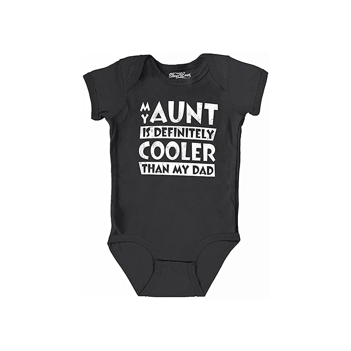 My Aunt is Definitely Cooler Than My Dad Baby Bodysuit Cotton Romper