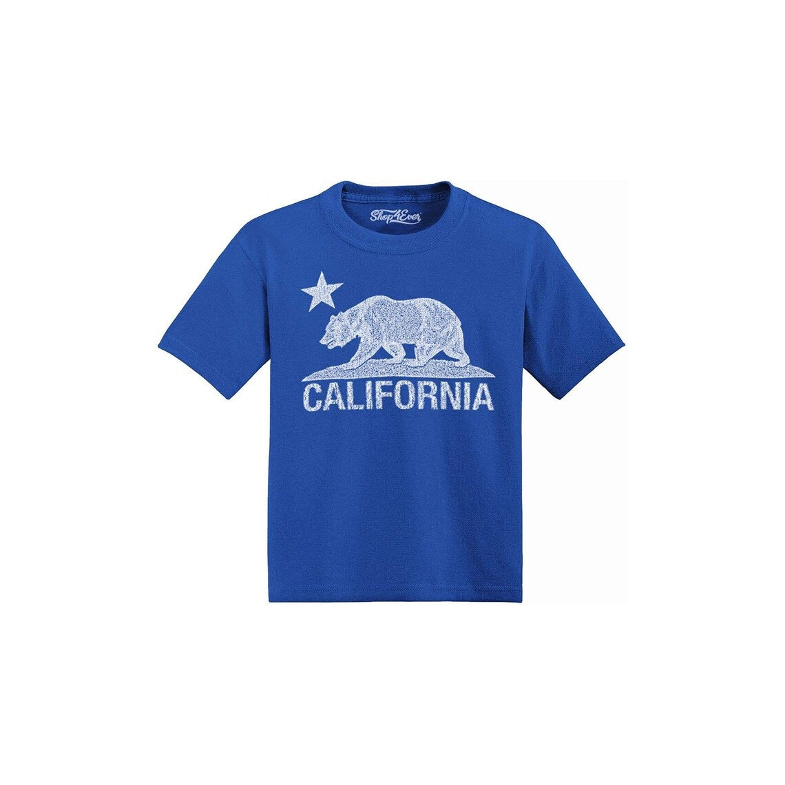 California Distressed Bear Toddler Cotton T-Shirt