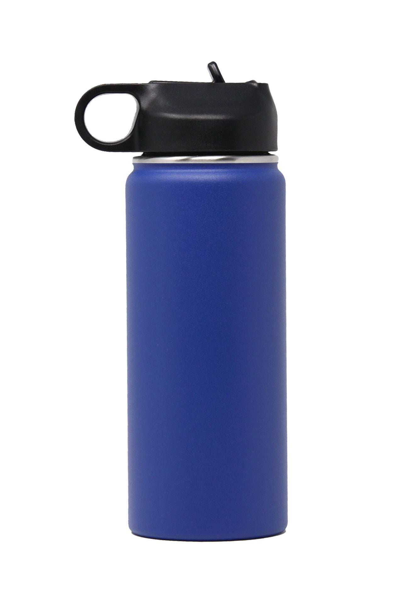 18 oz. Insulated Stainless Steel Water Bottle with Flip Top Lid & Straw