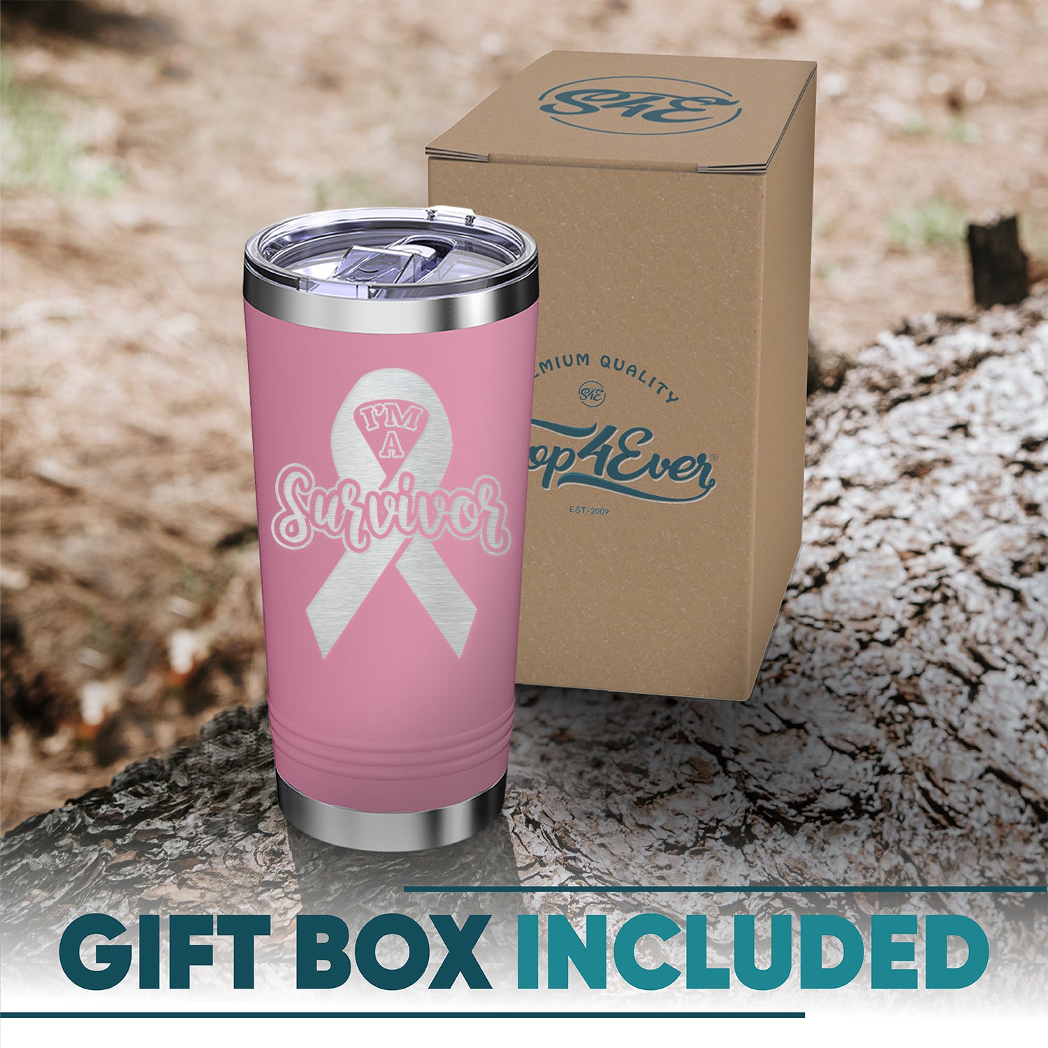 I'm a Survivor Breast Cancer Awareness Insulated Tumblers 20 oz.