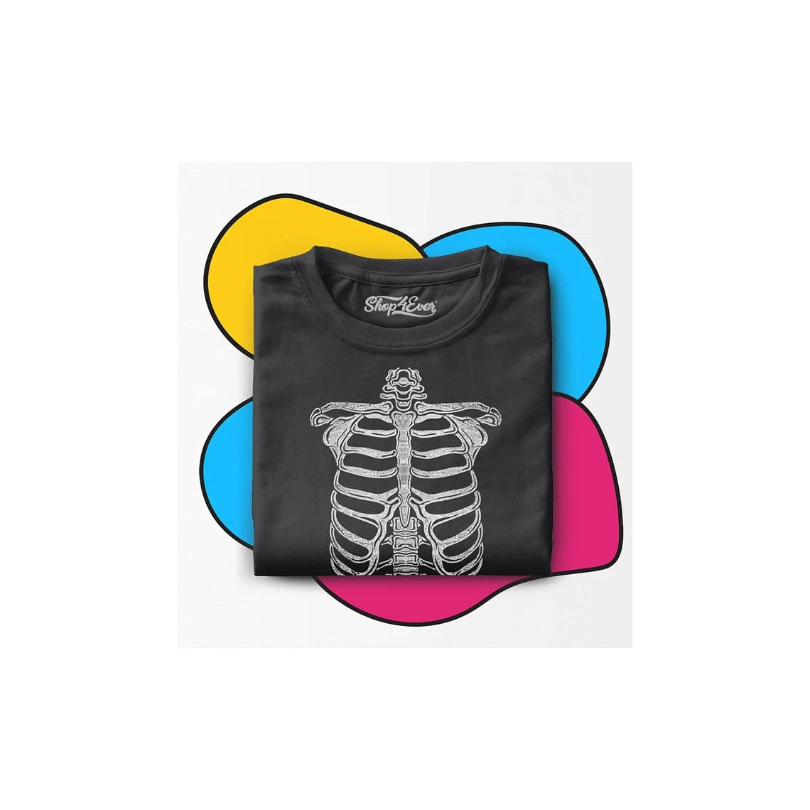 Skeleton Ribcage Toddler Cotton T-Shirt