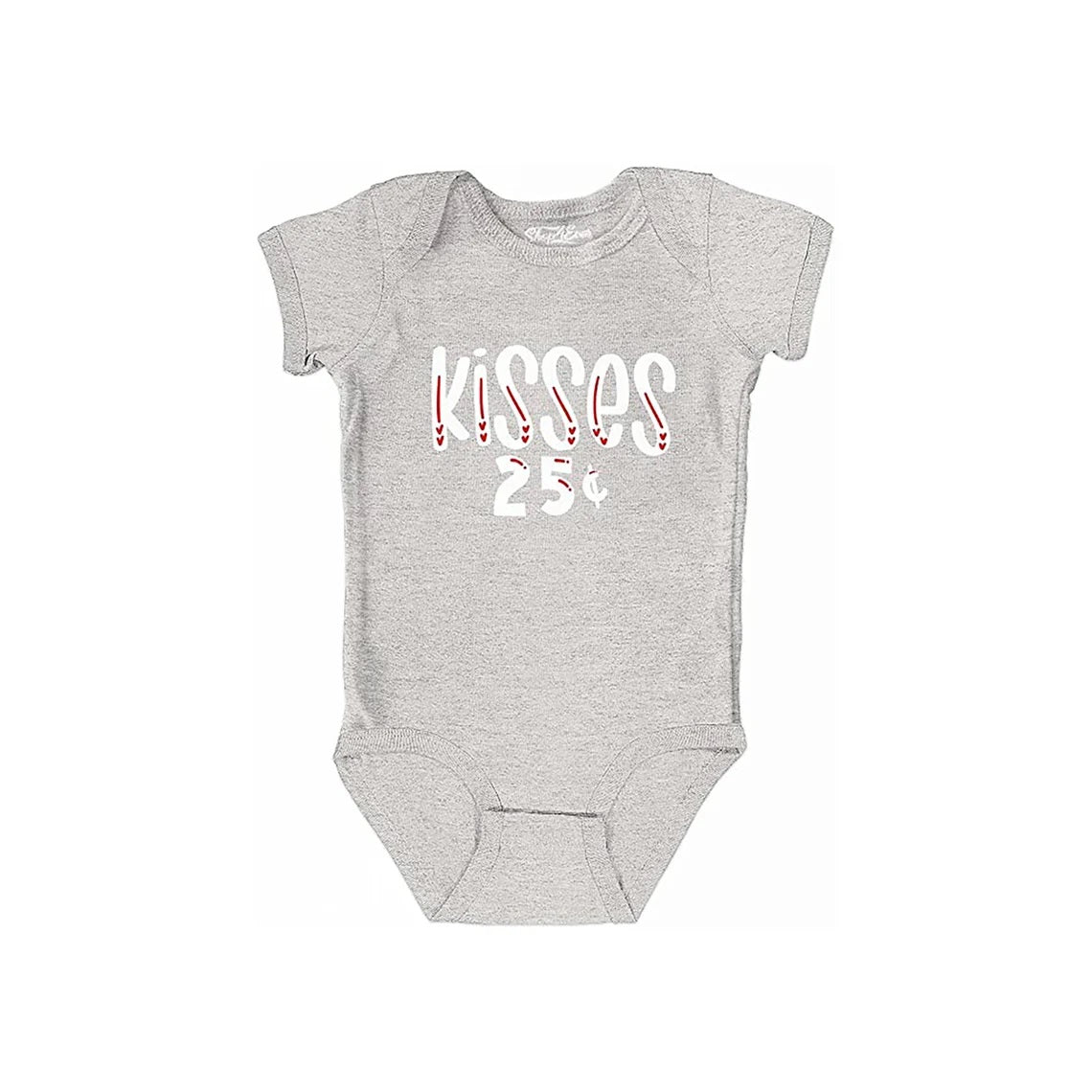 I Heart U ABC's Valentine's Day Love You Baby Bodysuit Cotton Romper