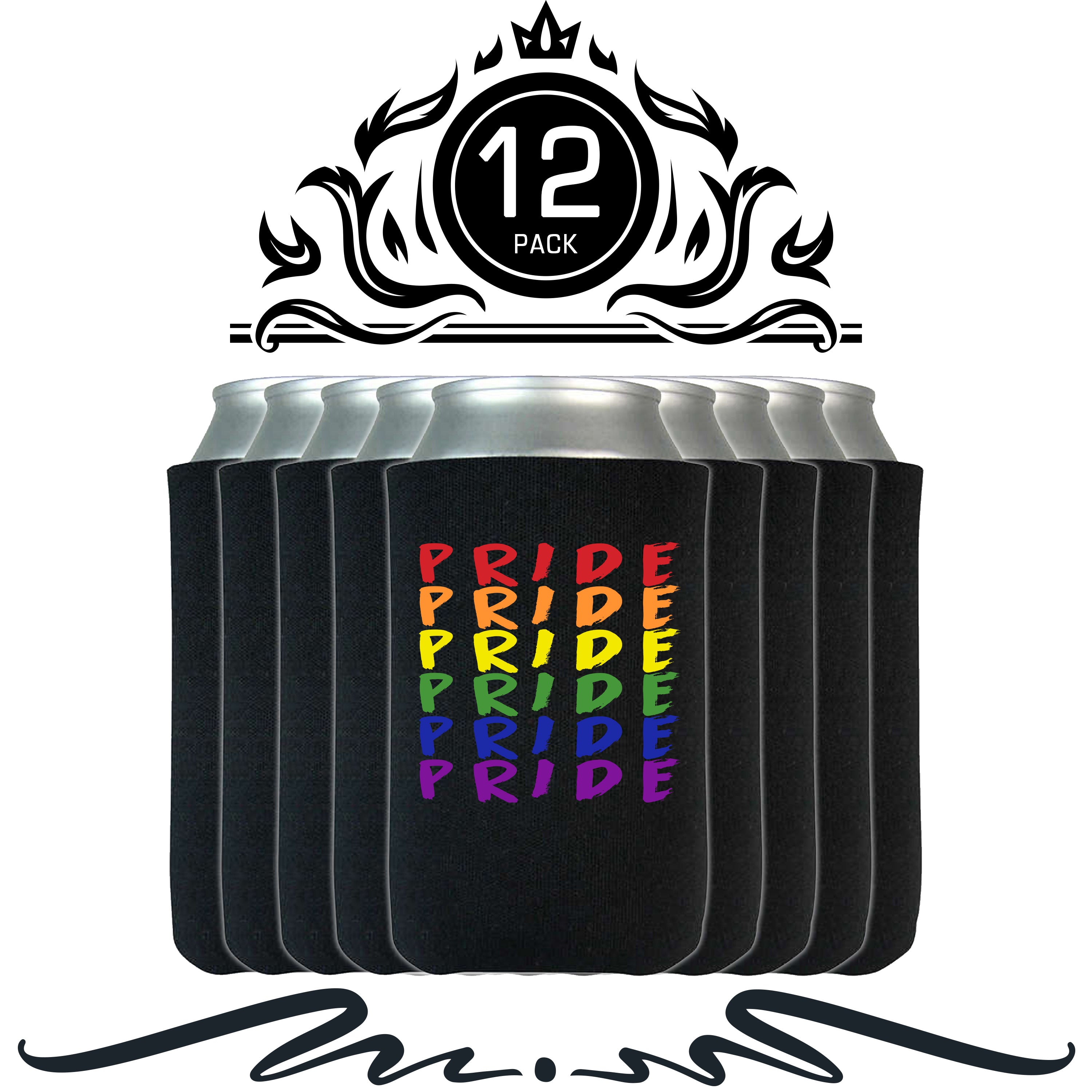 S4E® Pride Rainbow Gay Can Coolie, Insulating Sleeve Holder for Beverage Cups