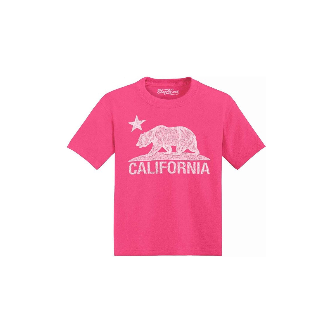 California Distressed Bear Toddler Cotton T-Shirt