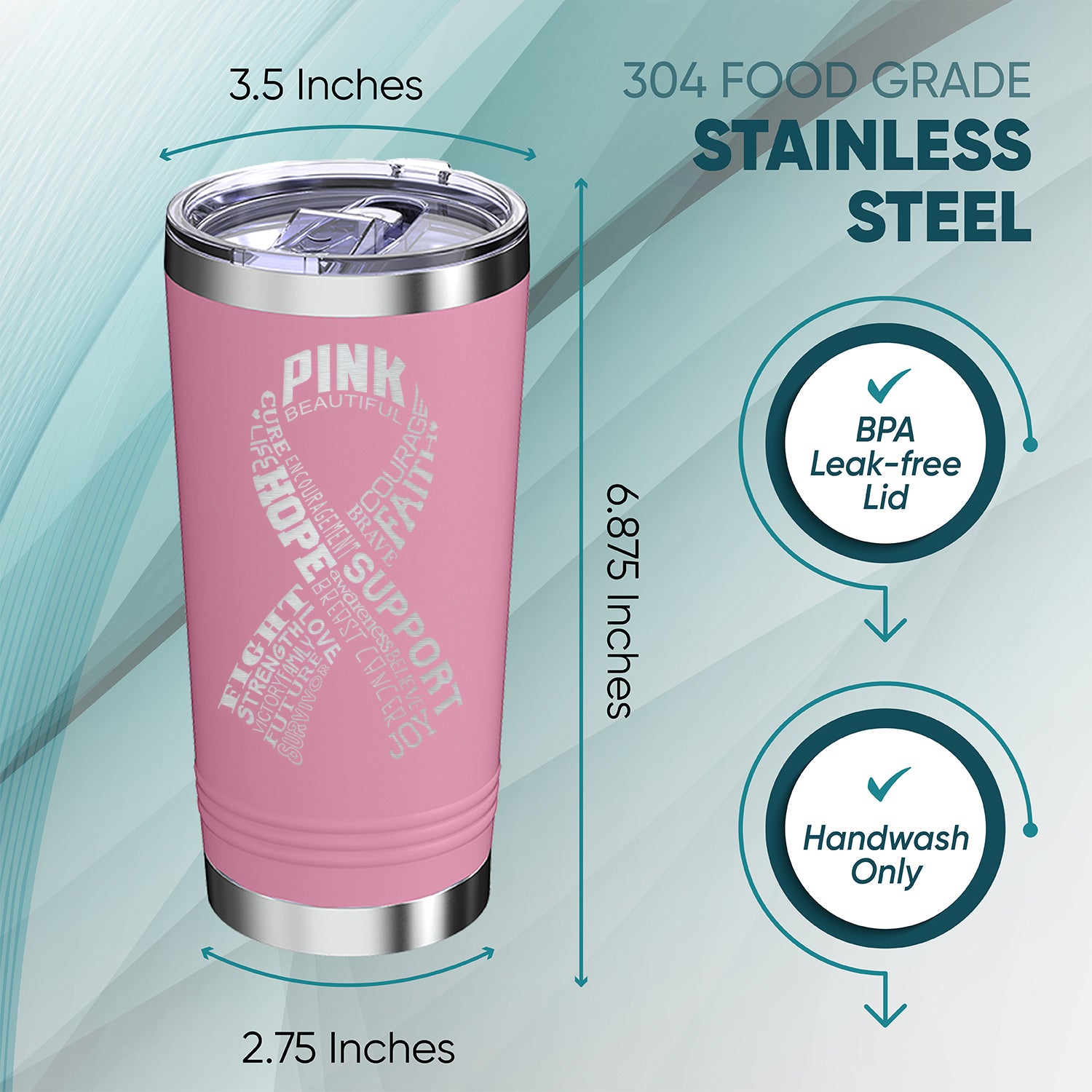 Stainless Steel Travel Mug with Lid