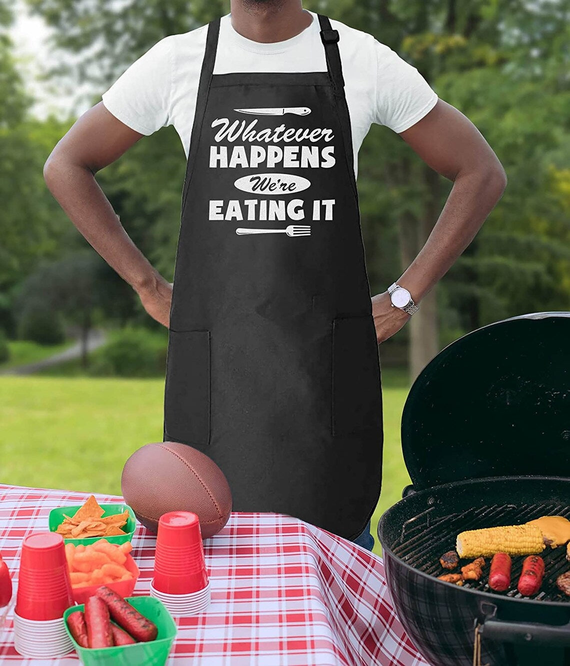 Kitchen Cooking Apron Gift with a Quote for Men, Women
