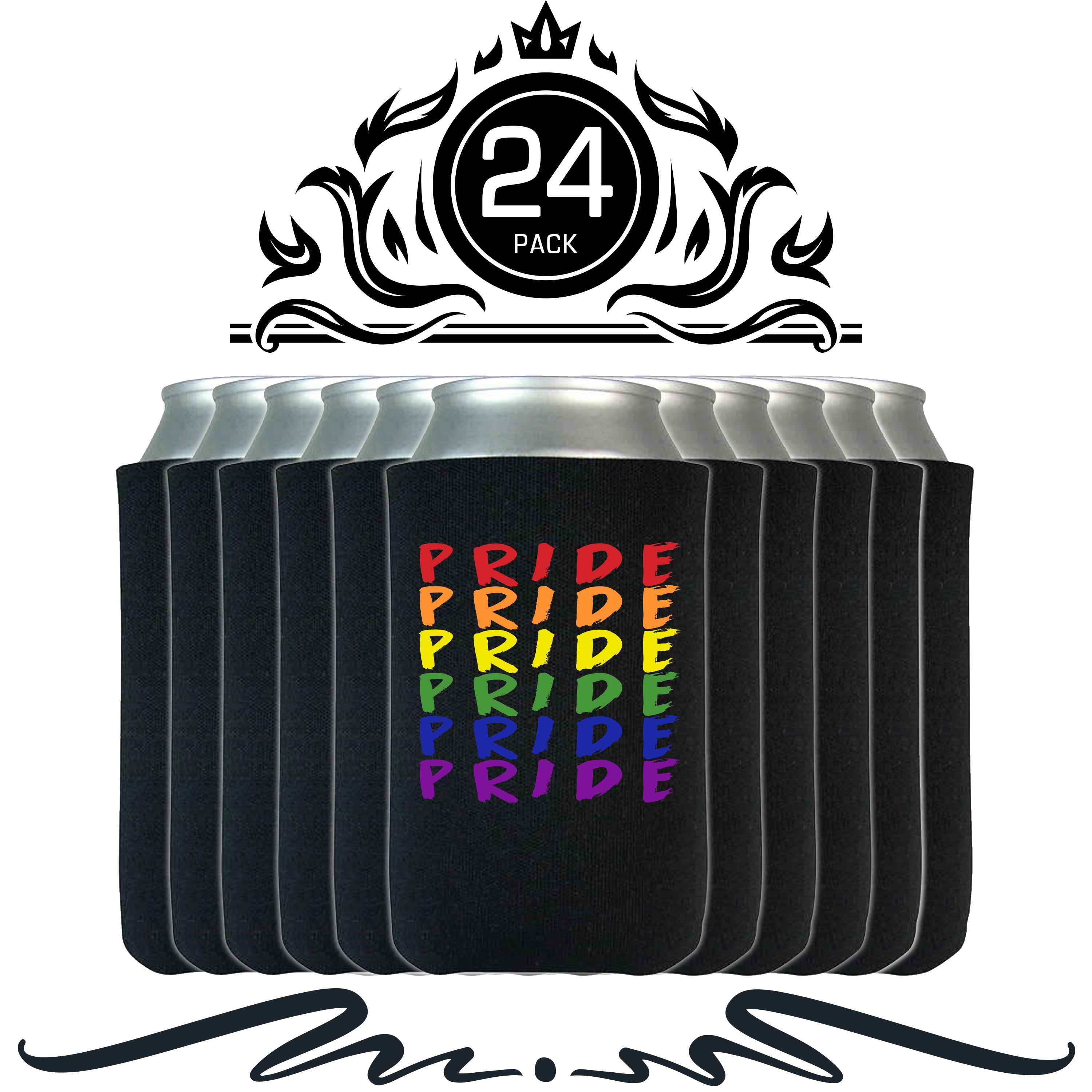 S4E® Pride Rainbow Gay Can Coolie, Insulating Sleeve Holder for Beverage Cups