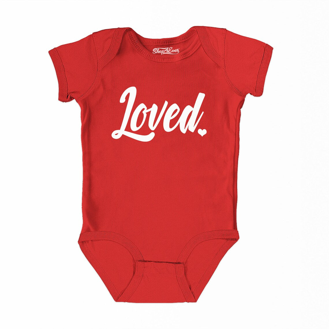 Loved Heart Valentine's Day Baby Bodysuit Cotton Romper