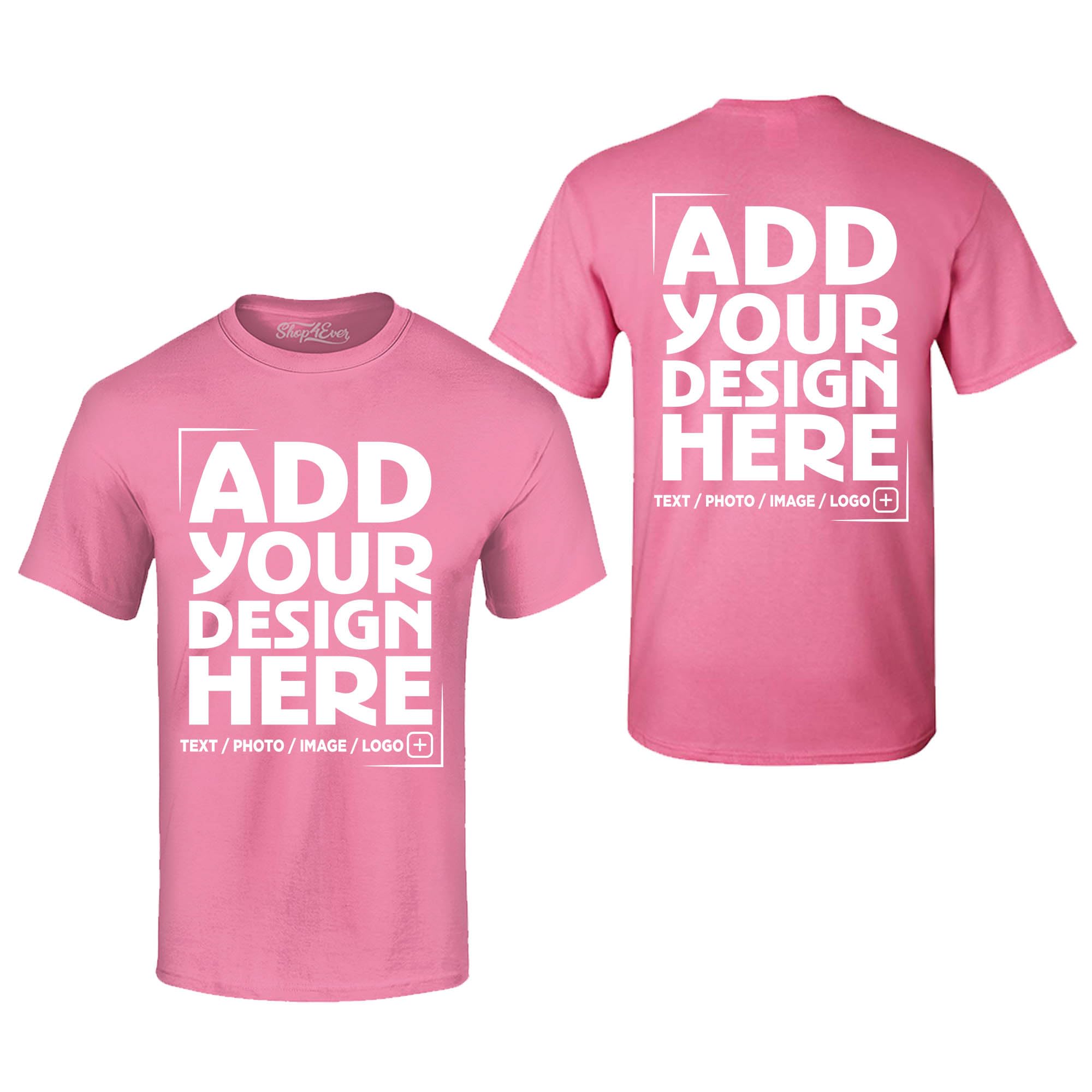 Custom Personalized Design Your Own Front Back T-Shirt