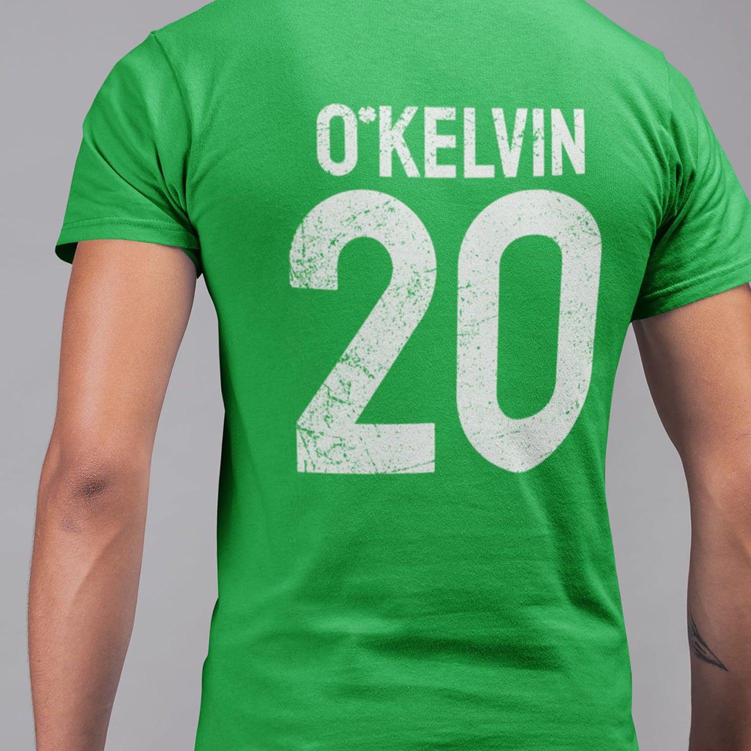 Custom Personalized Your Name and Jersey Number Shamrock St. Patrick's Day T-Shirt
