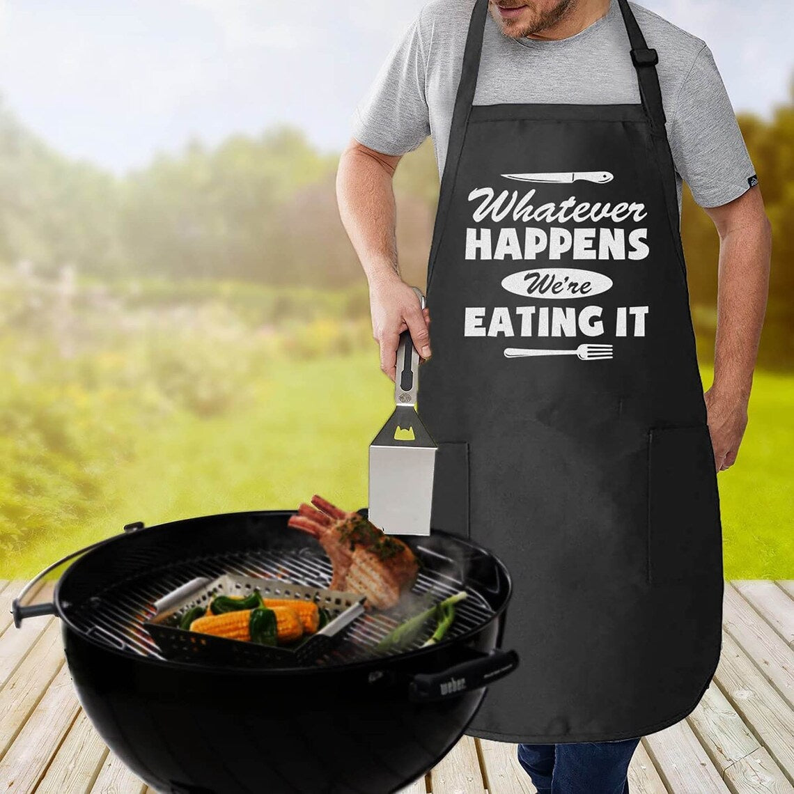 Kitchen Cooking Apron Gift with a Quote for Men, Women