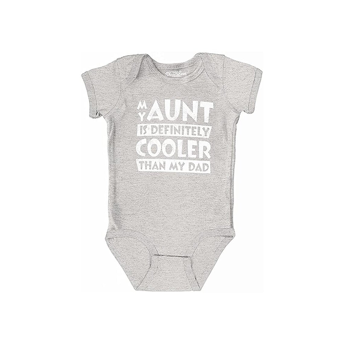 My Aunt is Definitely Cooler Than My Dad Baby Bodysuit Cotton Romper