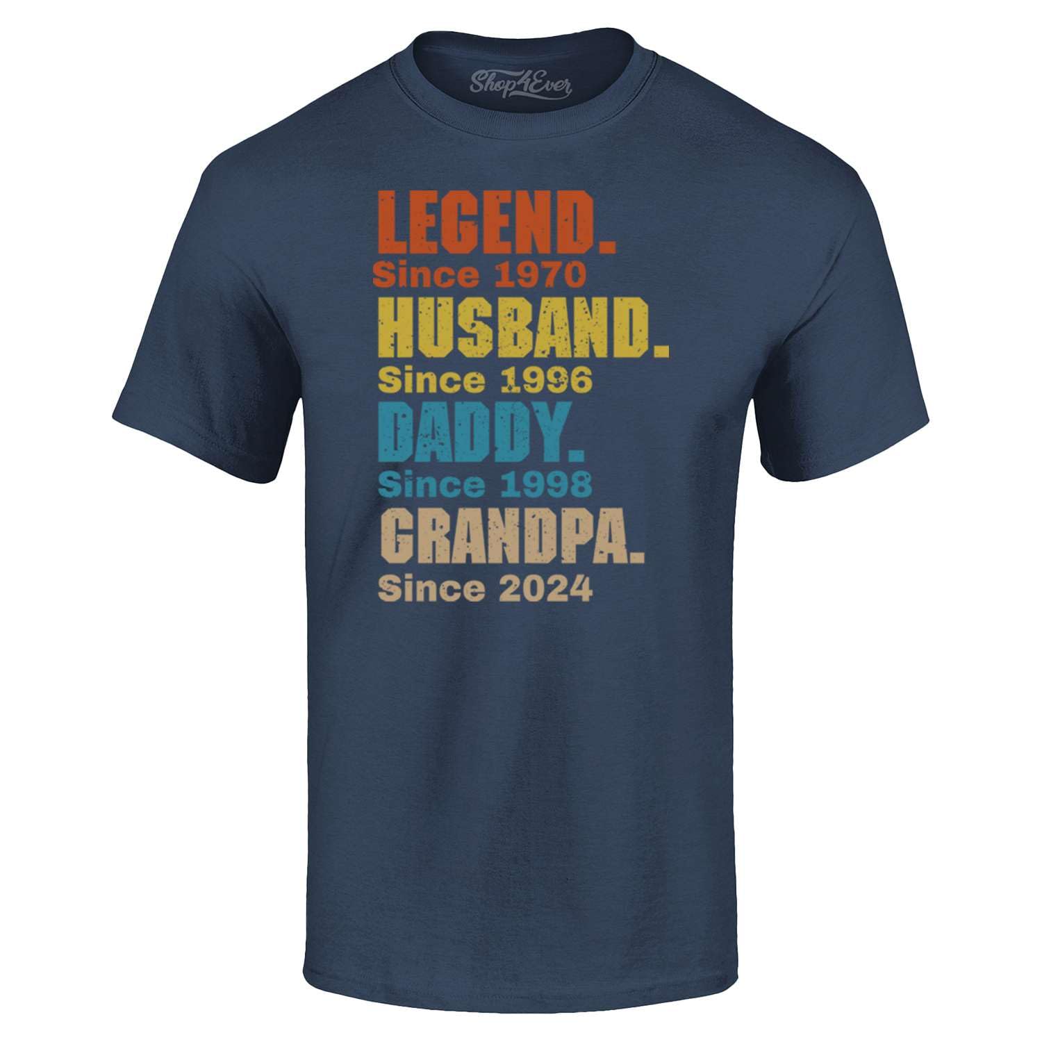 Custom Personalized Year Legend Husband Daddy Grandpa T-Shirt