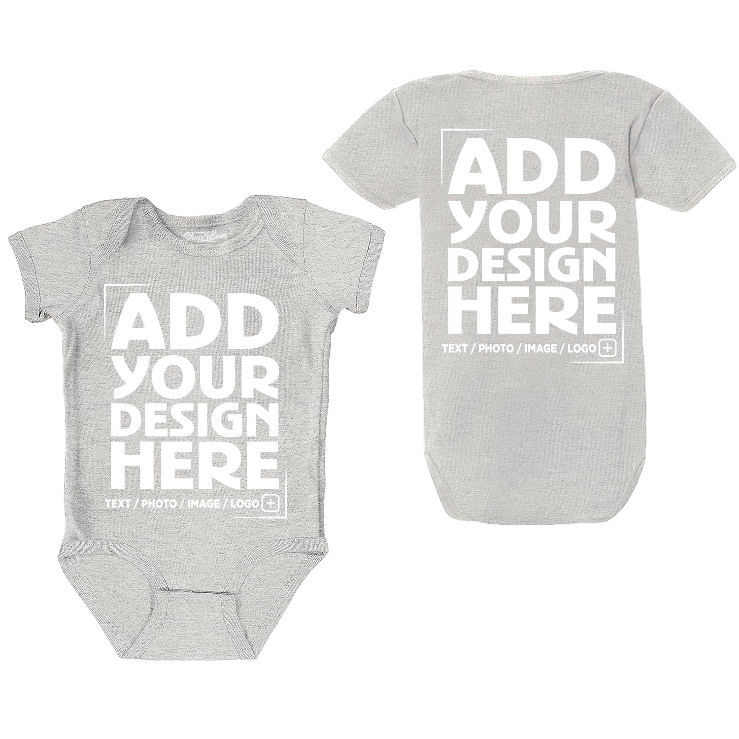 Custom Personalized Design Your Own Baby Bodysuit Cotton Romper Baby Bodysuit