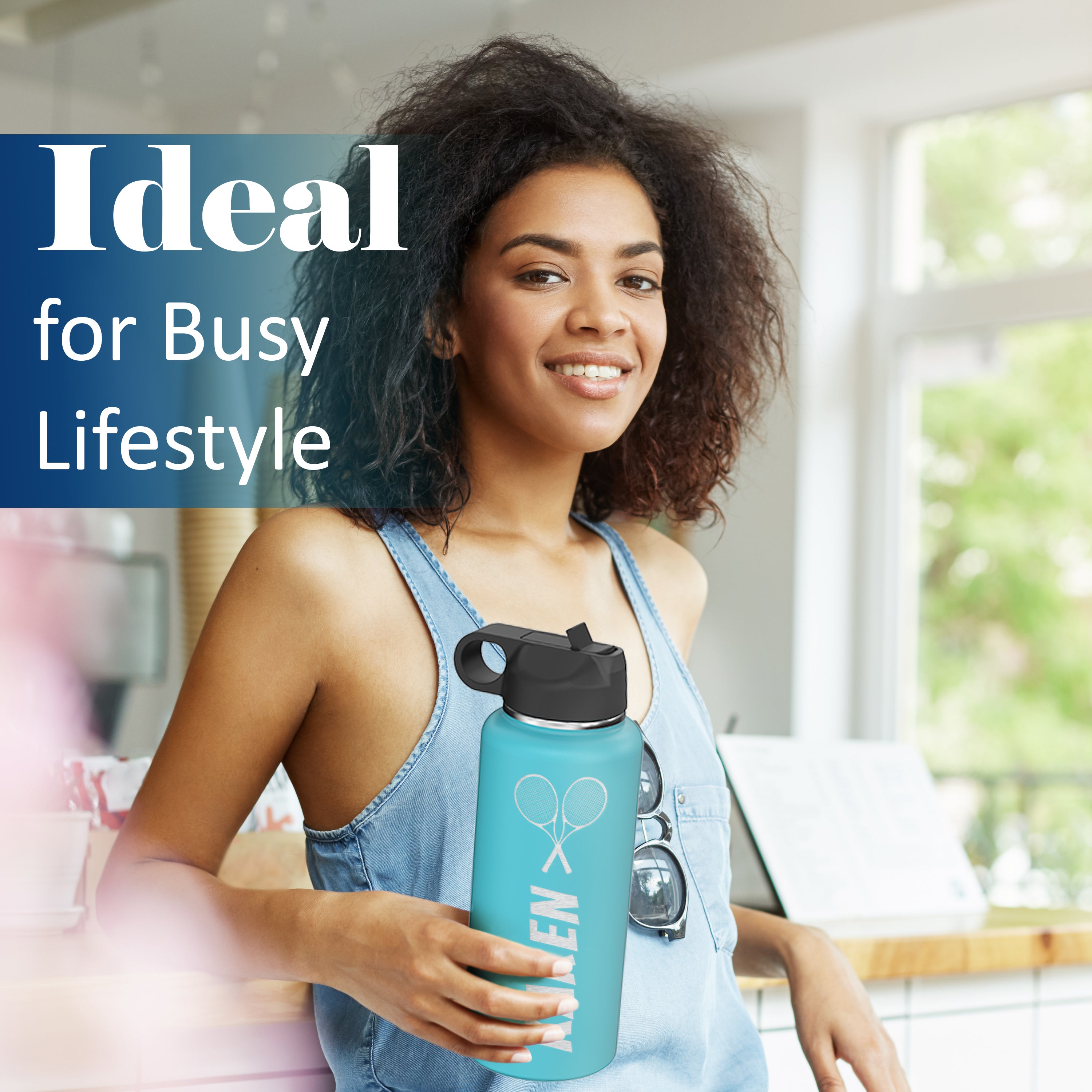 Custom Personalized Sports & Outdoor Logo Water Bottle 32oz