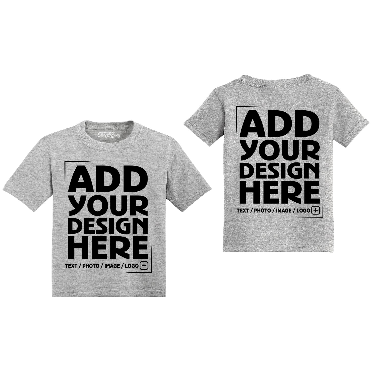 Custom Personalized Design Your Own Toddler Cotton T-Shirt
