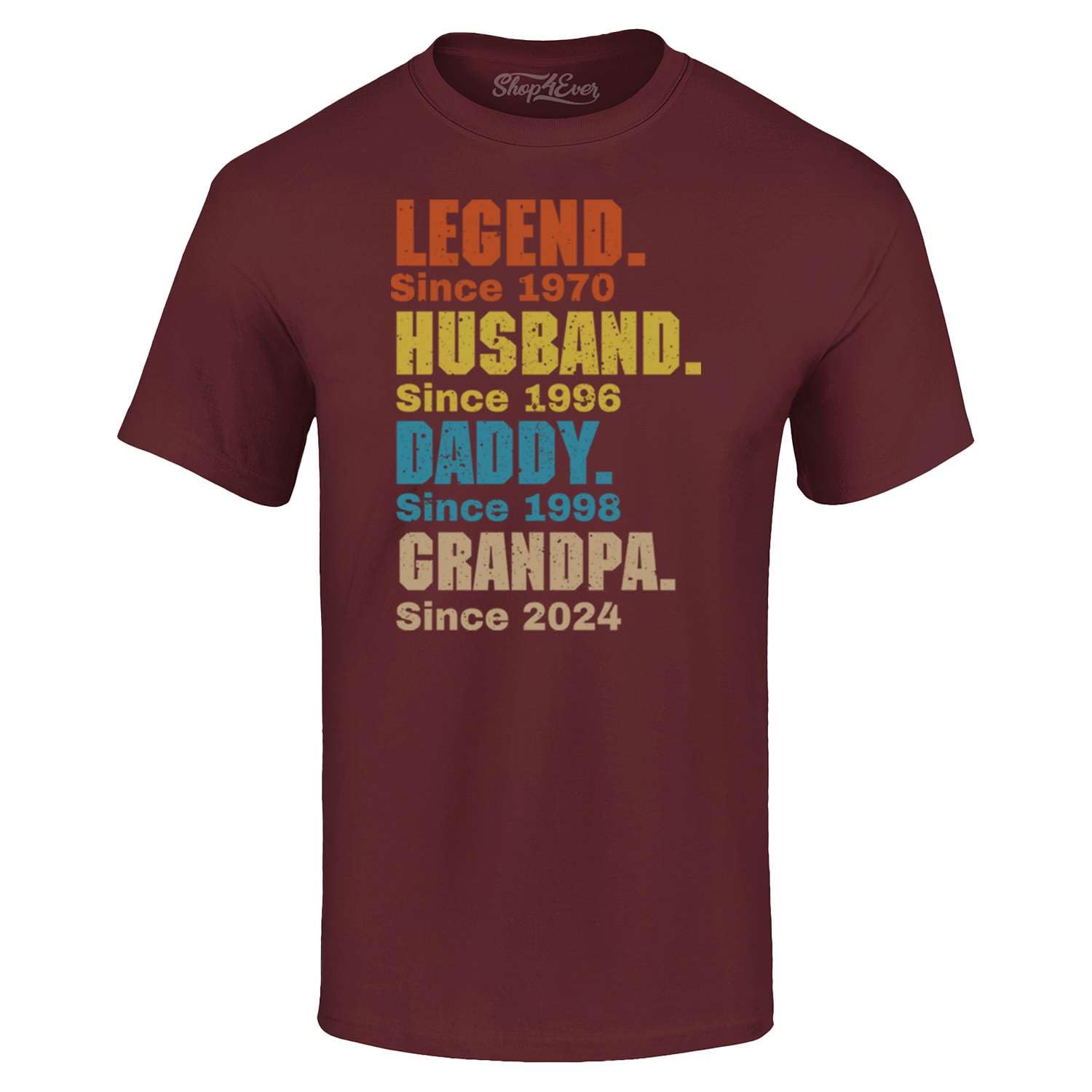 Custom Personalized Year Legend Husband Daddy Grandpa T-Shirt