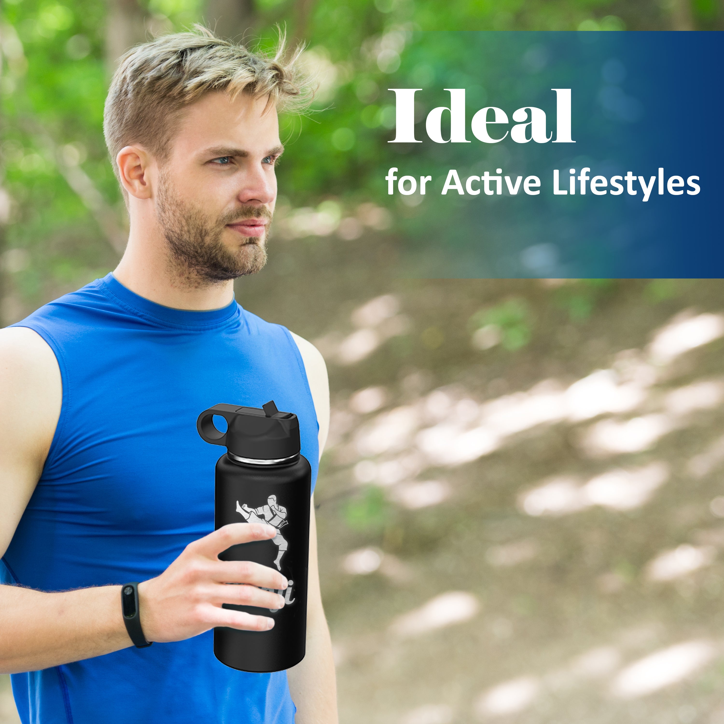 Custom Personalized Sports & Outdoor Logo Water Bottle 32oz