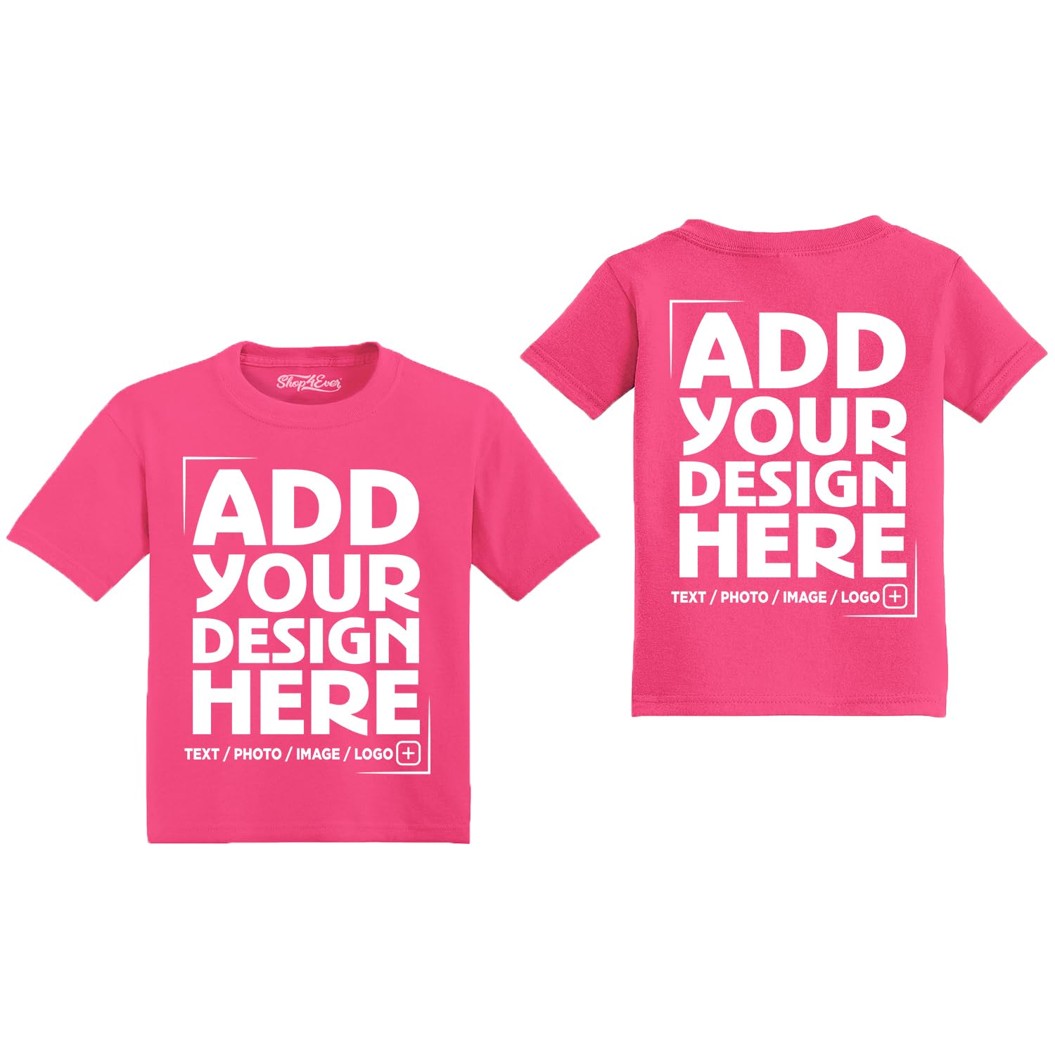 Custom Personalized Design Your Own Toddler Cotton T-Shirt