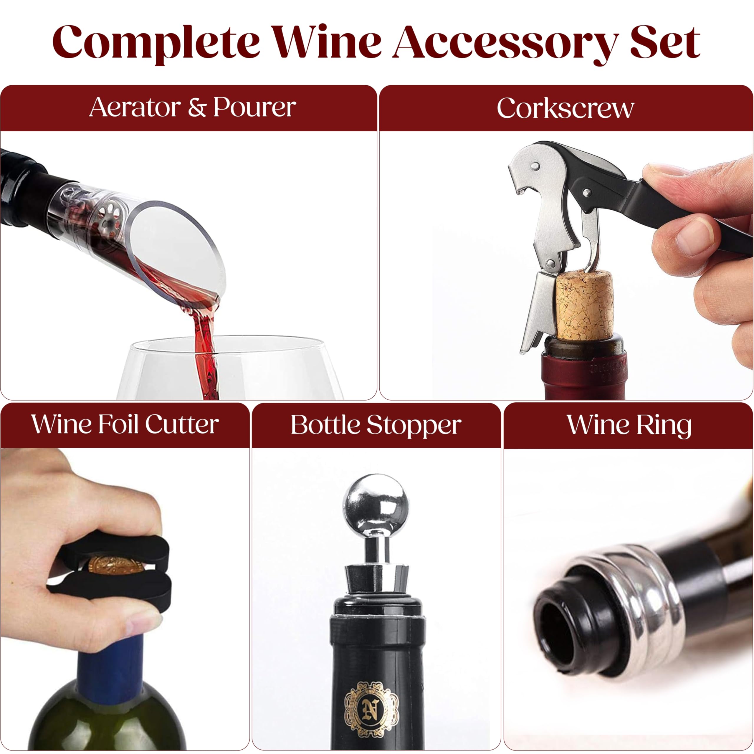 Custom Monogram Initial Name Set of 2 Stemless Wine Glasses and Accessories with Engraved Wine Box Design Your Own Personalized Gift for Him Her 12 Designs