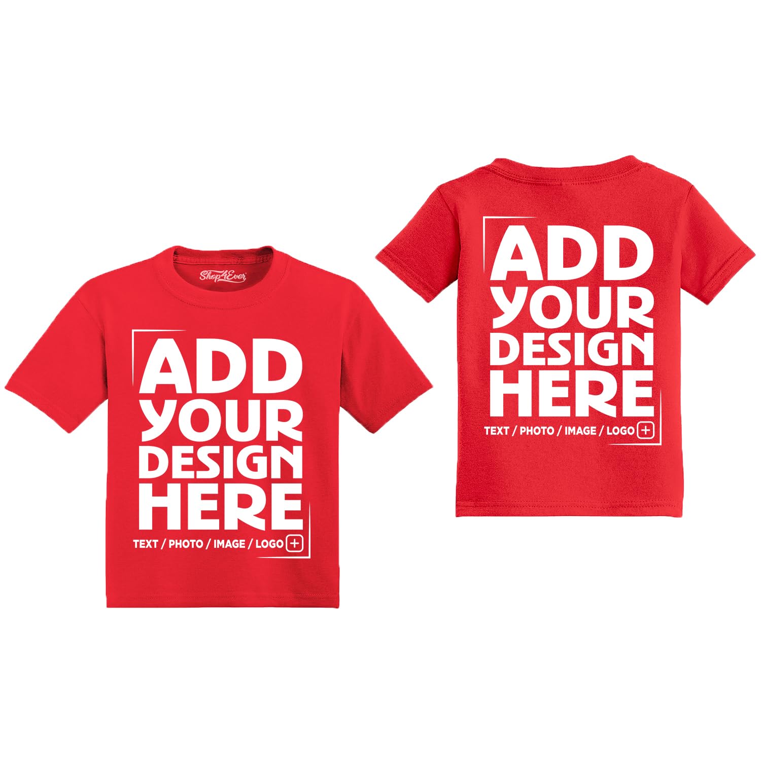 Custom Personalized Design Your Own Toddler Cotton T-Shirt