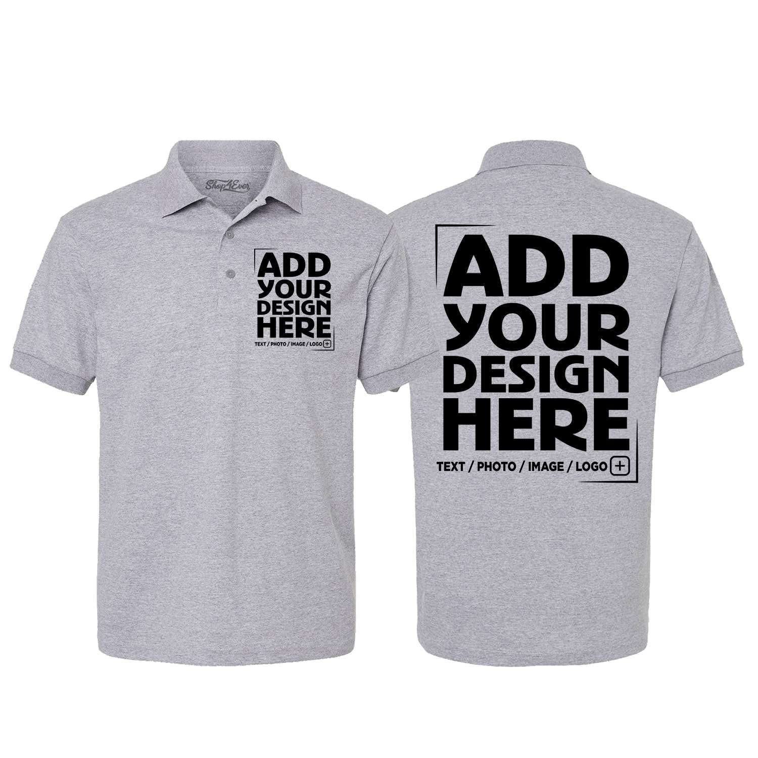 Custom Personalized Design Your Own Polo Shirt