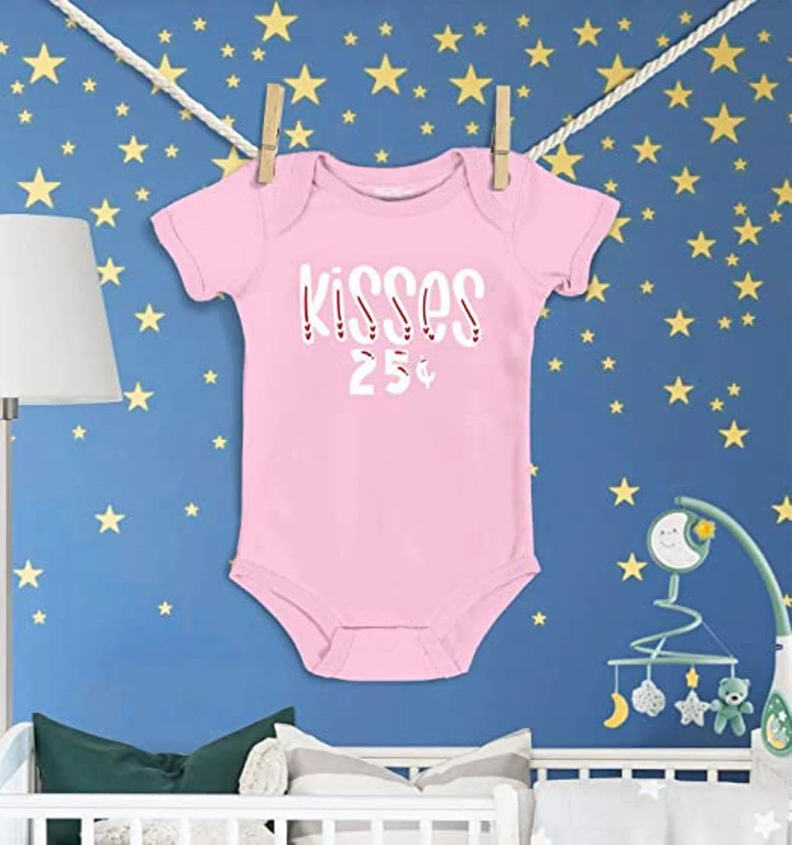 I Heart U ABC's Valentine's Day Love You Baby Bodysuit Cotton Romper