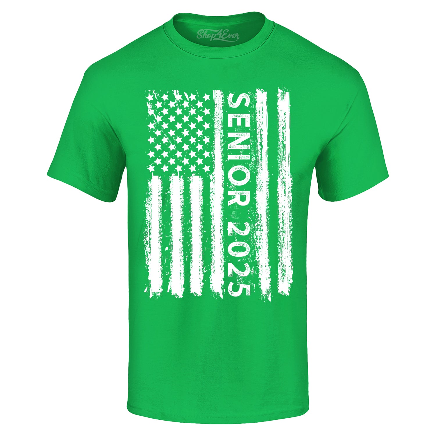 Senior 2025 American Flag Graduation T-Shirt