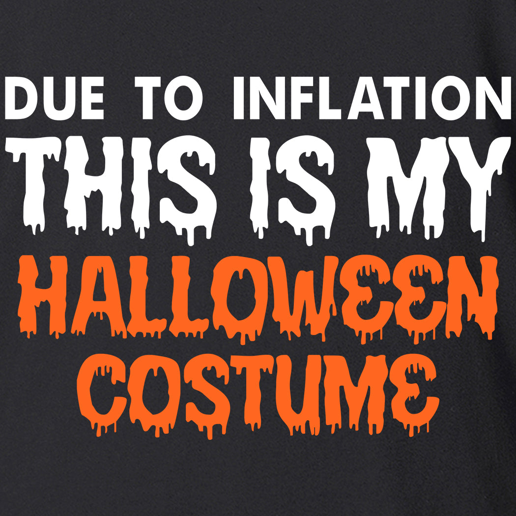 Due to Inflation This is My Halloween Costume Women's V-Neck T-Shirt Slim Fit