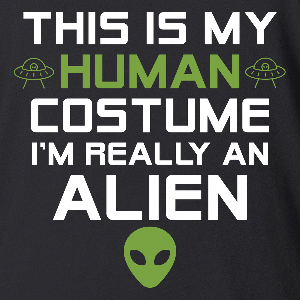 This is My Human Costume I'm Really an Alien Women's V-Neck T-Shirt Slim Fit
