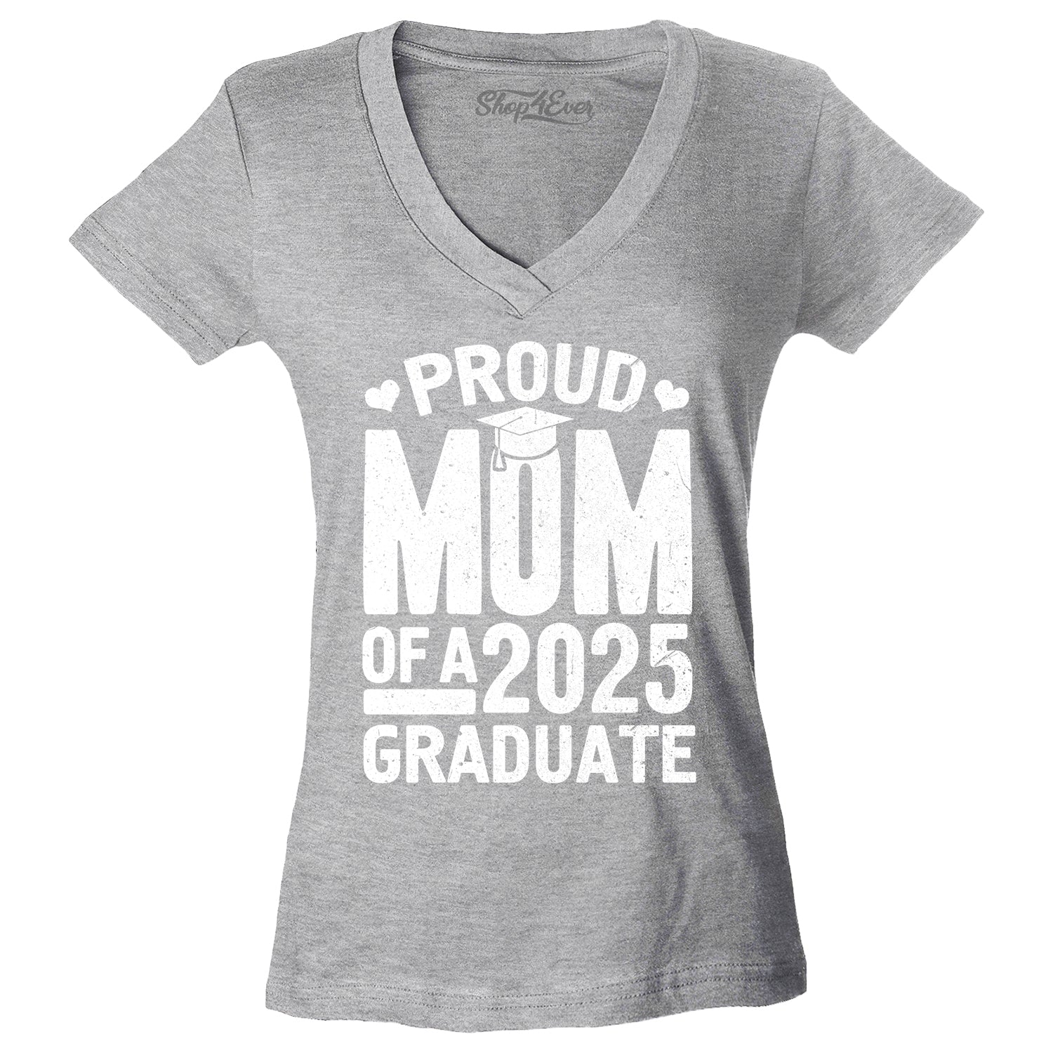 Proud Mom of a 2025 Graduate Graduation Women's V-Neck T-Shirt Slim Fit