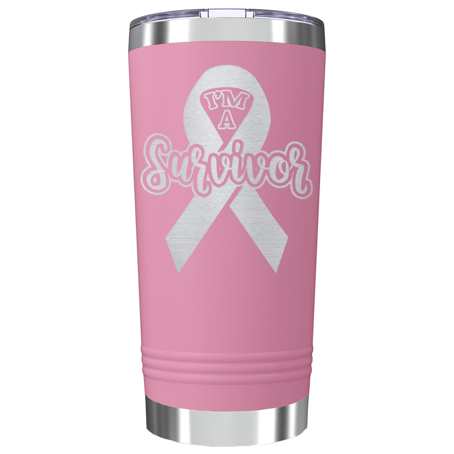 I'm a Survivor Breast Cancer Awareness Insulated Tumblers 20 oz.