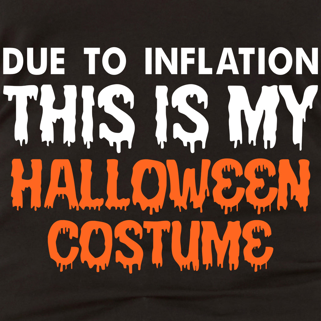 Due to Inflation This is My Halloween Costume Women's Racerback Tank Top Slim Fit
