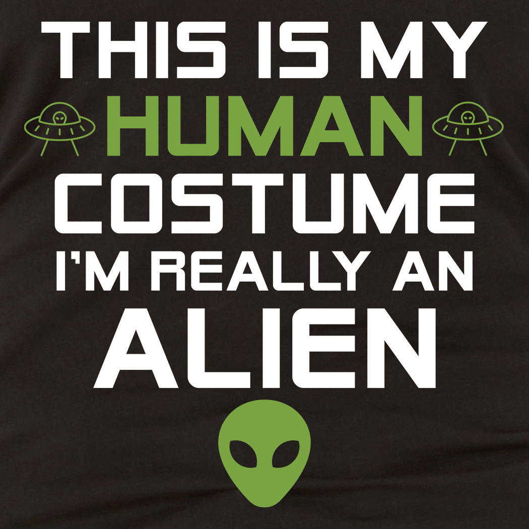 This is My Human Costume I'm Really an Alien Women's Racerback Tank Top Slim Fit