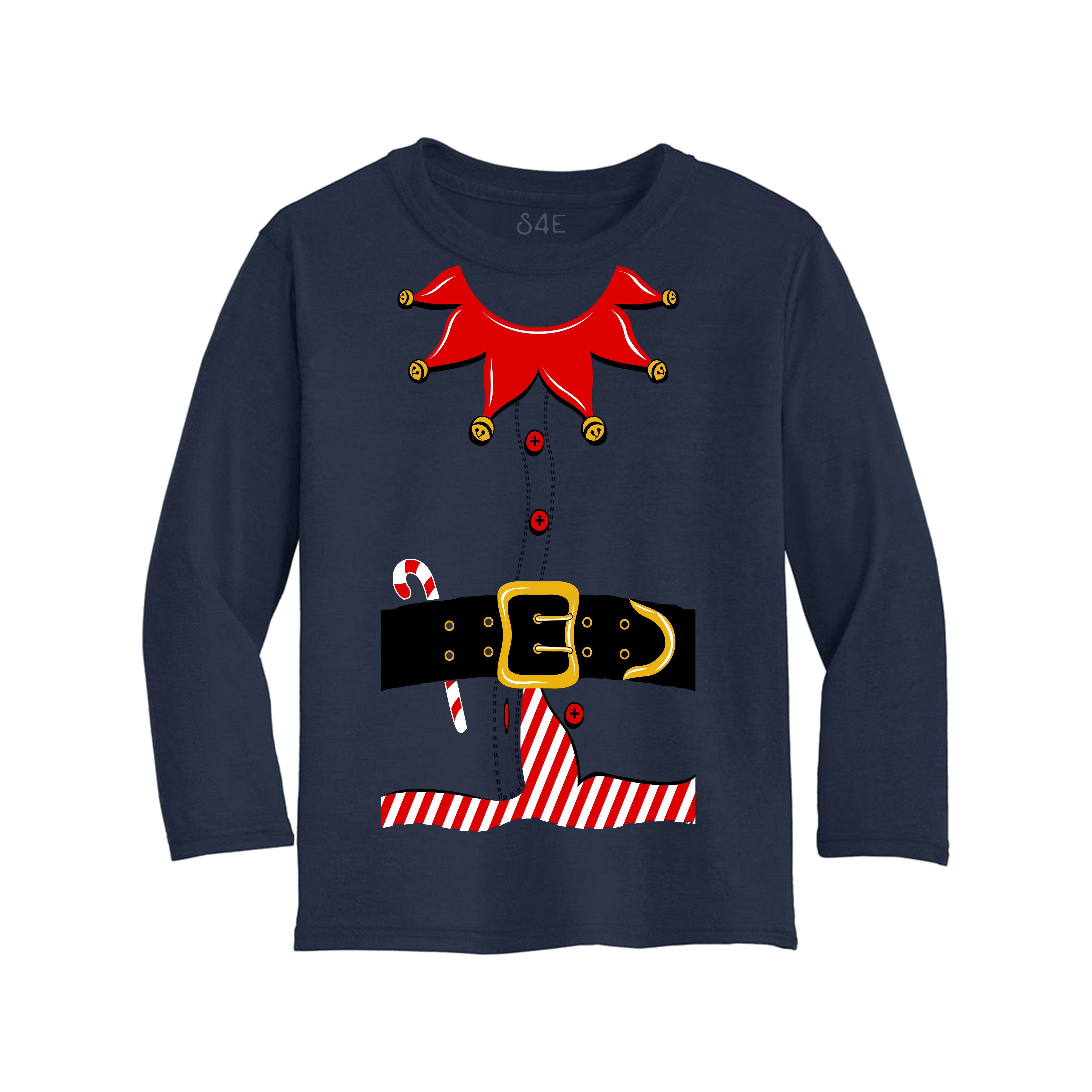 S4E® Christmas Elf Costume Toddler Long Sleeve
