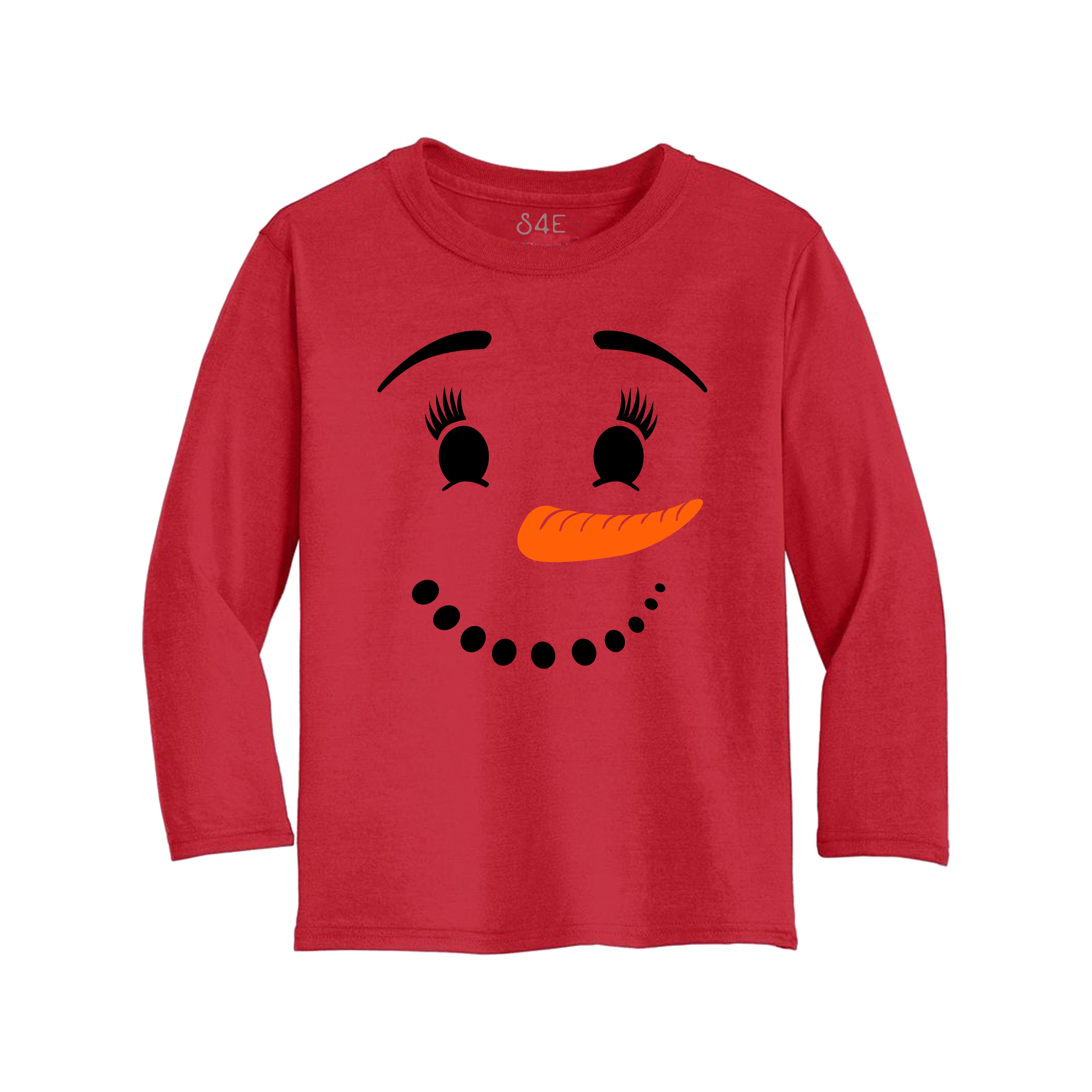 S4E® Christmas Snowman Face Toddler Long Sleeve