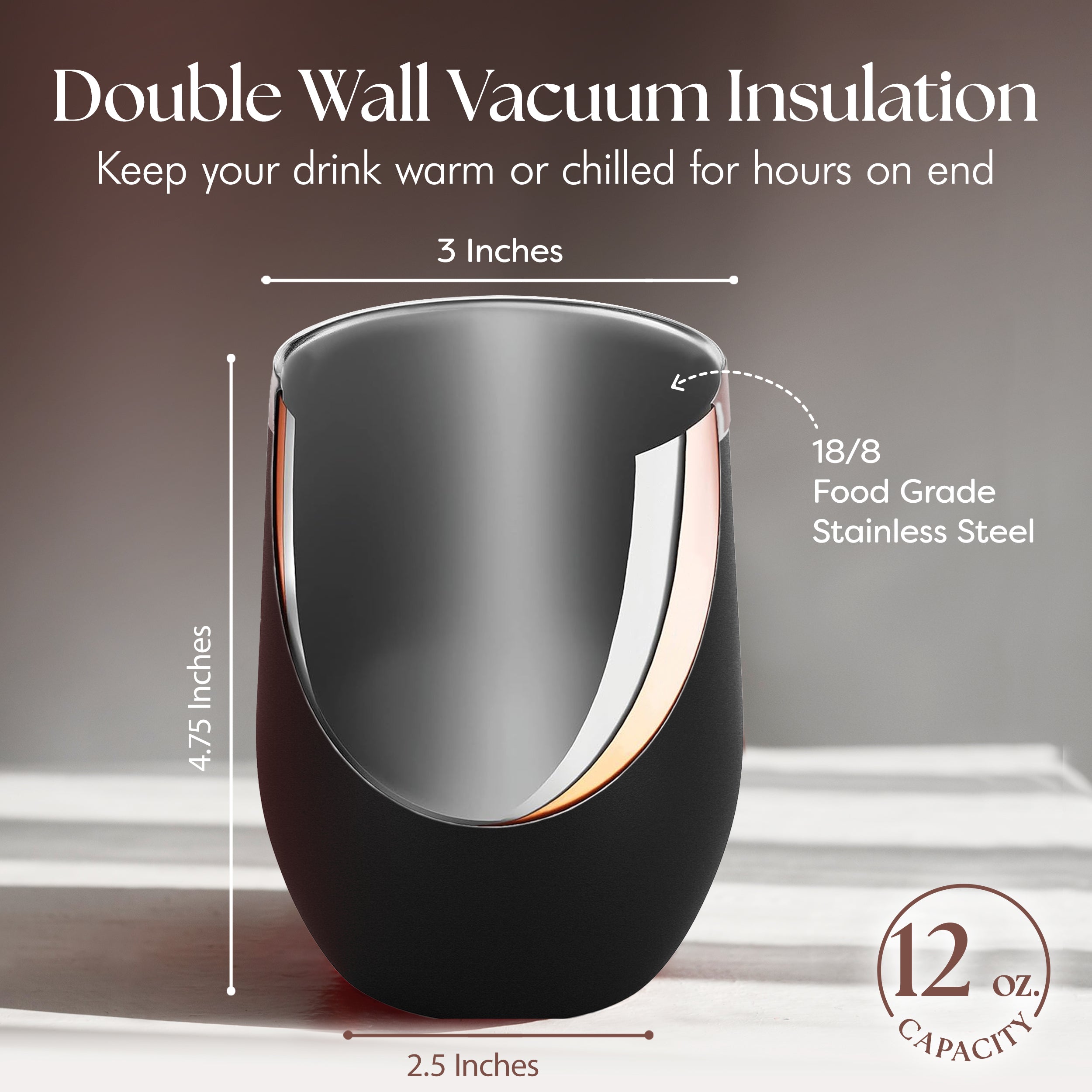 Thinking of You Voodoo Doll Engraved Insulated Stainless Steel Wine Tumbler with Lid 12 oz.