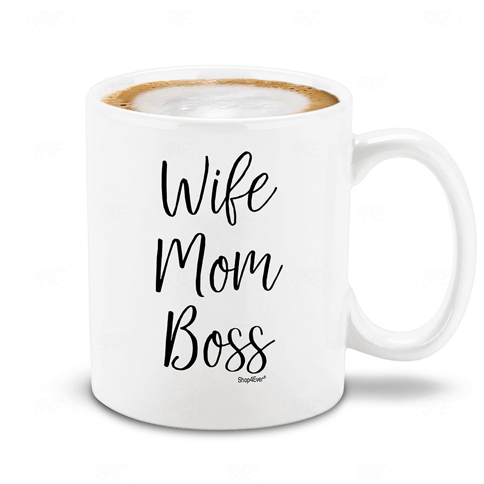 Wife Mom Boss Ceramic Coffee Mug