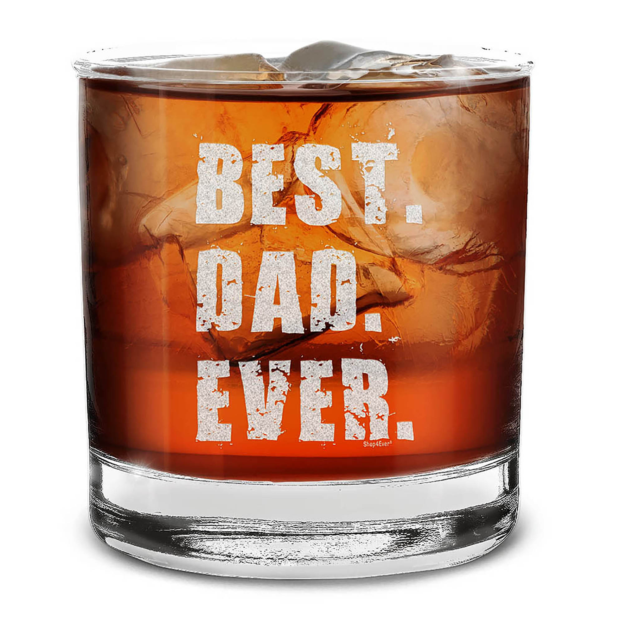 Best. Dad. Ever Engraved Whiskey Glass Gift for Dad