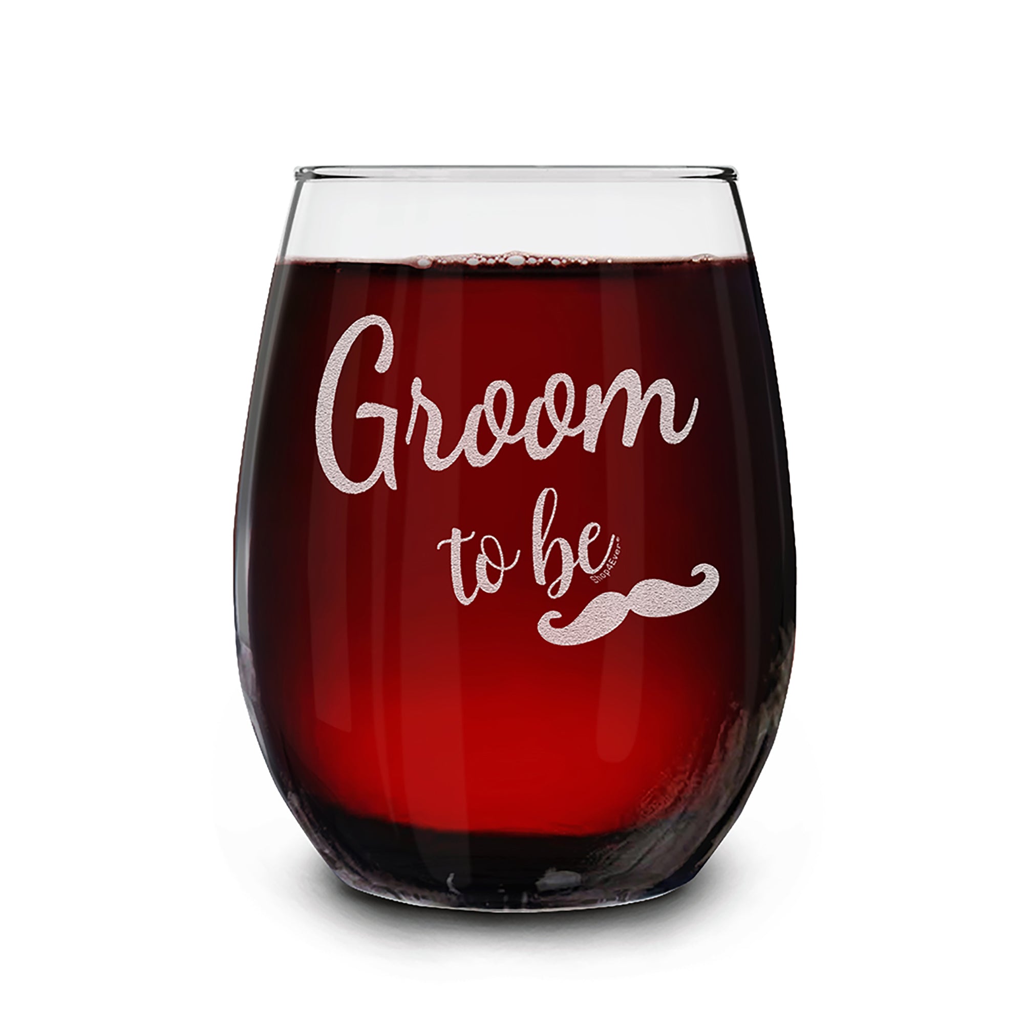 Groom To Be Laser Engraved Stemless Wine Glass