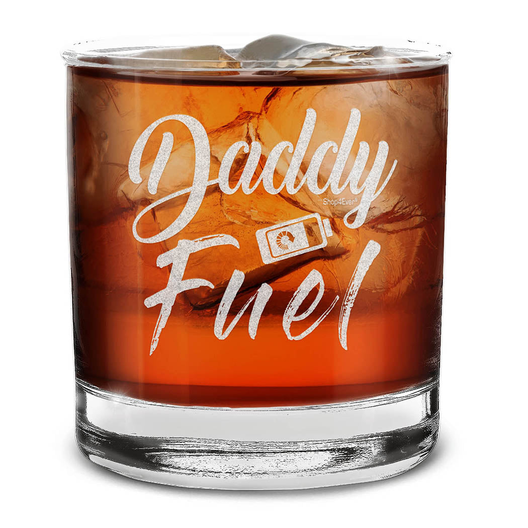 Daddy Fuel Engraved Whiskey Glass Daddy's Sippy Cup