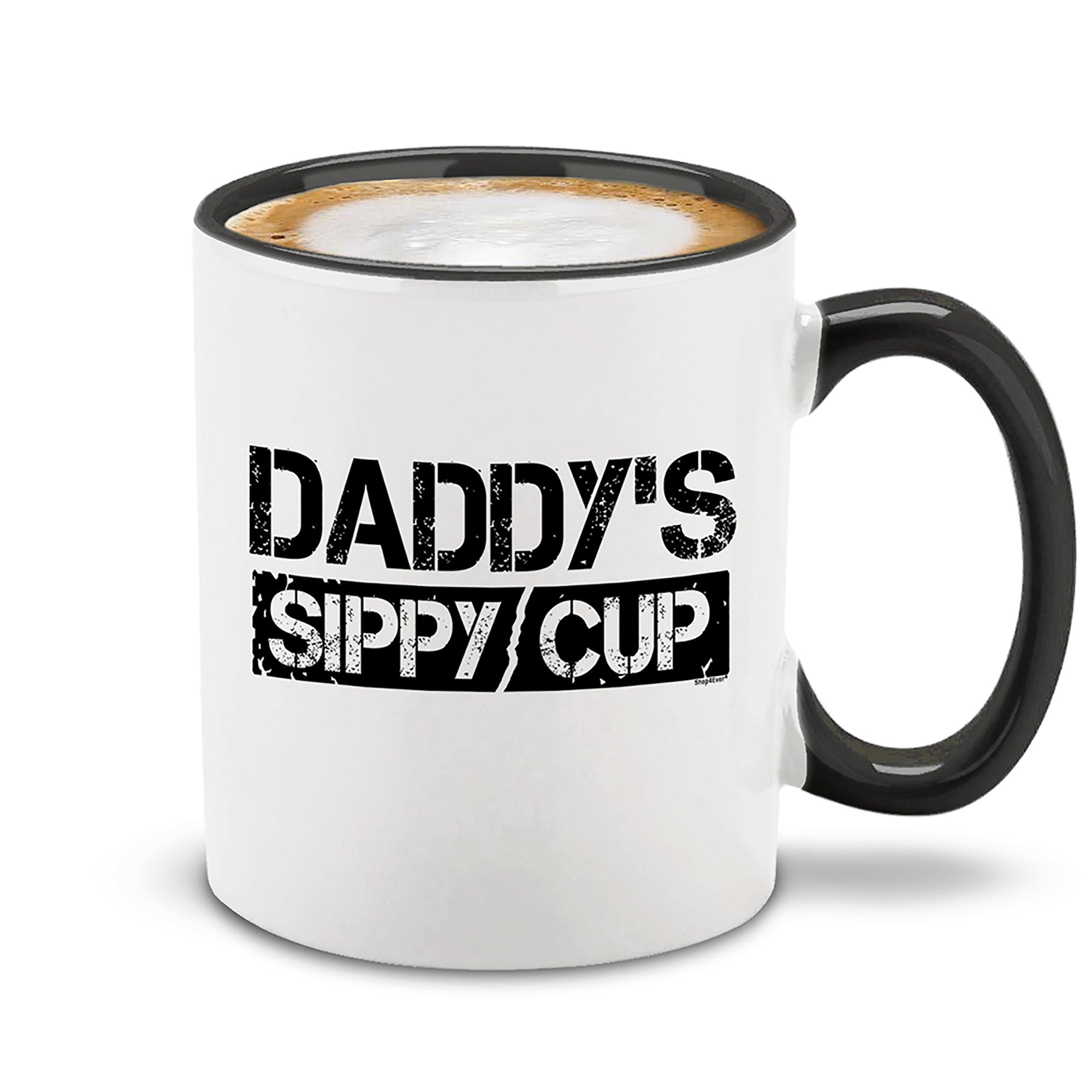 Funny New Dad Coffee Mug Daddy's Sippy Cup Black Handle Ceramic Coffee Mug Tea Cup