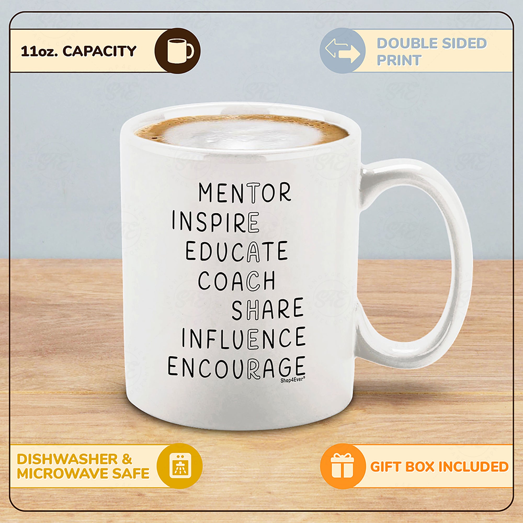 Inspirational Teacher Ceramic Coffee Mug